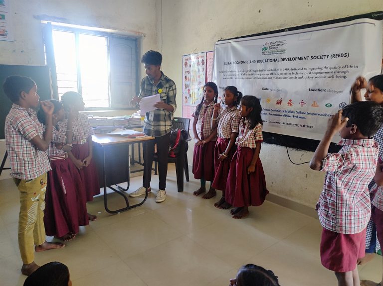 Narsapur School - Student Interaction